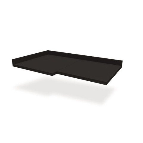 Tampo para Balcão de Cozinha Canto Reto 98cm B649 Kappesberg - Preto