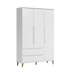 Roupeiro Infantil Lunna 100% Mdf Estilo Retrô - Branca - 1