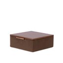 Ver imagem 2 de Caixa Decorativa em MDF e Veludo Marrom 15cm 23061 Mart