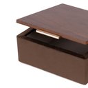 Ver imagem 3 de Caixa Decorativa em MDF e Veludo Marrom 15cm 23061 Mart