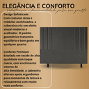 Ver imagem 6 de Cabeceira 140 cm Linho Casal Frame Estofada Cama Box Moderna:Cinza