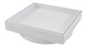 Ver imagem 1 de Ralo Invisível Branco 15 X 15 Cm - 1616 Estrela 15x15