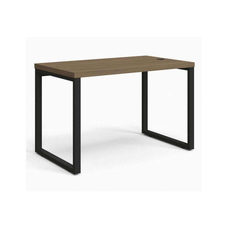 Mesa para Escritório Estilo Industrial 1,20m Pés de Aço Frame F120 Kappesberg - Carvalho Munique