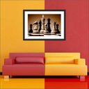 Ver imagem 2 de Quadro Decorativo Xadrez Salas De Jogos Interiores Com Moldura Decorações