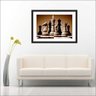 Quadro Decorativo Xadrez Salas De Jogos Interiores Com Moldura Decorações - 3