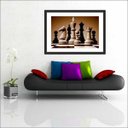 Ver imagem 1 de Quadro Decorativo Xadrez Salas De Jogos Interiores Com Moldura Decorações