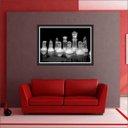 Ver imagem 4 de Quadro Decorativo Xadrez Salas De Jogos Interiores Com Moldura Decorações