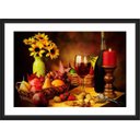 Ver imagem 1 de Quadro Decorativo Vinho Bebidas Gourmet Restaurantes Com Moldura
