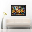 Ver imagem 4 de Quadro Decorativo Abstrato Salas Interiores Com Moldura Decorações