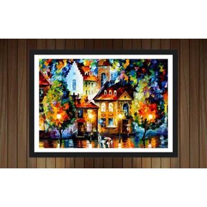 Quadro Decorativo Abstrato Salas Interiores Com Moldura Decorações