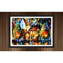 Ver imagem 1 de Quadro Decorativo Abstrato Salas Interiores Com Moldura Decorações