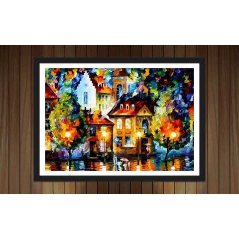 Quadro Decorativo Abstrato Salas Interiores Com Moldura Decorações