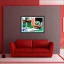 Ver imagem 4 de Quadro Decorativo Pôquer Cartas Baralho Salas De Jogos Interiores Com Moldura Decorações