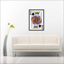 Ver imagem 3 de Quadro Decorativo Baralho Canastra Rei Jogos Salas Decorações Interiores Com Moldura