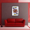 Ver imagem 2 de Quadro Decorativo Baralho Canastra Rei Jogos Salas Decorações Interiores Com Moldura