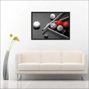 Ver imagem 4 de Quadro Decorativo Esportes Sinuca Bilhar Sala De Jogos Com Moldura