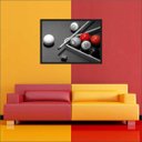 Ver imagem 5 de Quadro Decorativo Esportes Sinuca Bilhar Sala De Jogos Com Moldura