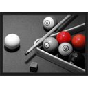 Ver imagem 1 de Quadro Decorativo Esportes Sinuca Bilhar Sala De Jogos Com Moldura