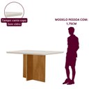 Ver imagem 5 de Conjunto Sala de Jantar Mesa Moscou Tp Vidro Canto Copo com 4 Cadeiras Mariana