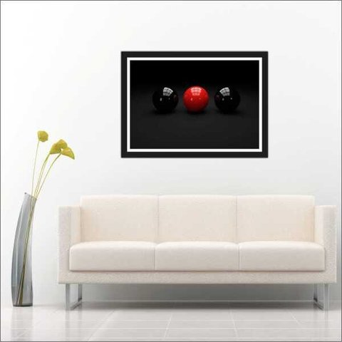 Quadro Decorativo Esportes Sinuca Bilhar Sala De Jogos Com Moldura
