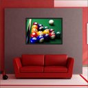 Ver imagem 4 de Quadro Decorativo Esportes Sinuca Bilhar Sala De Jogos Com Moldura