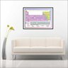 Quadro Decorativo Tabela Periódica Biologia Química Com Moldura - 2