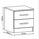 Ver imagem 3 de Mesa de Cabeceira 2 Gavetas Maxi