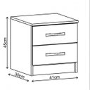 Ver imagem 3 de Mesa de Cabeceira 2 Gavetas Maxi