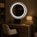 Ver imagem 3 de Espelheira 100x100 E08 Off White Aluminio Sup Par Led Jat 02 Branco Bivolt Touch
