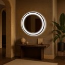 Ver imagem 1 de Espelheira 100x100 E08 Off White Aluminio Sup Par Led Jat 02 Branco Bivolt Touch