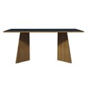 Ver imagem 3 de Mesa de Jantar Retangular com Tampo de Madeira Rustic/Preto 5388 Madesa