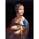 Ver imagem 1 de Dama com Arminho - da Vinci - Tela 30x41 Para Quadro