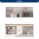 Ver imagem 5 de Cozinha Modulada Compacta Americana 4 Peças com Nicho Micro-Ondas Unna Branco