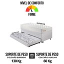 Ver imagem 7 de Bicama Box Baú Courino Linho 88x188 com Colchão Ecoline D33 Ecoflex