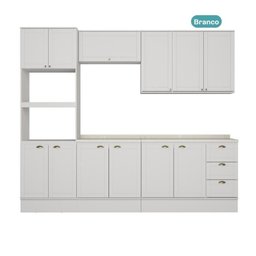 Armário de Cozinha Completa com Balcão Milla Bloom Carraro - 3