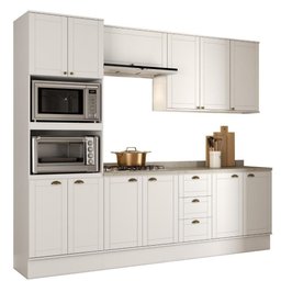 Armário de Cozinha Completa com Balcão Milla Bloom Carraro - 2