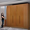 Ver imagem 7 de Guarda Roupa Casal 6 Portas São Carlos Cinamomo – Leifer Móveis