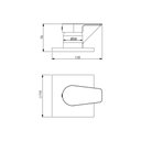 Ver imagem 2 de Acabamento Monocomando para Chuveiro e Ducha Higiênica (base Docol) - Ônix Escovado - Led