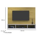Ver imagem 3 de Painel para TV até 46 Polegadas Atena Valdemoveis Cinamomo/Off White