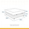 Cama Box Baú Viúva + Colchão D33 Ortobom Iso 100 128cm - 5