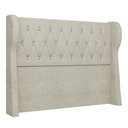 Ver imagem 1 de Cabeceira Casal Cama Box 140cm Malva I02 Bouclê Bege - Mpozenato