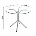 Ver imagem 3 de Conjunto de Mesa Tampo Vidro Redondo com 4 Cadeiras Camila Premium Ciplafe