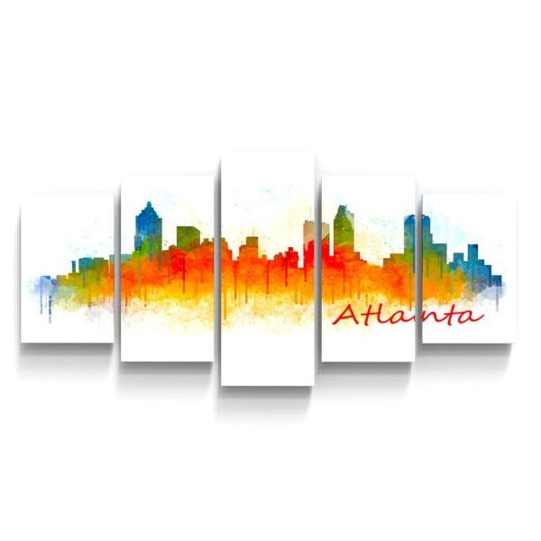 Quadros Decorativos Atlanta Abstrato Sala Quarto - 3