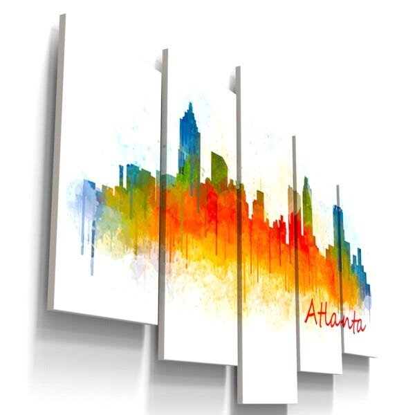 Quadros Decorativos Atlanta Abstrato Sala Quarto - 1