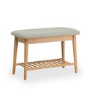 Ver imagem 4 de Banco Sapateira com Prateleira Ripada Liva 70 Cm X 36 Cm Tauari Verde