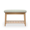 Ver imagem 1 de Banco Sapateira com Prateleira Ripada Liva 70 Cm X 36 Cm Tauari Verde