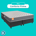 Ver imagem 4 de Cama + Box Cinza e Colchão D23 King - Pro Inducol
