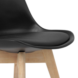 Conjunto Mesa Leda Cozinha Jantar Sala 90cm Redonda com Cadeiras Leda Estofadas 04 Unidades - 9