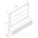Ver imagem 2 de Estante Home Theater Suspenso Gaia Calacata Off White – Madetec