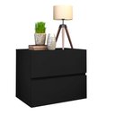 Ver imagem 1 de Mesa de Cabeceira para Quarto Casal de Parede Cor Preto